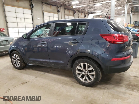 2015 Kia Sportage LX with VIN KNDPBCAC1F7773871, listed as a Copart auction lot 42285355 with 163,646 mi miles and Salvage Title. Bid and sale history available at carsss.com. Image 2.