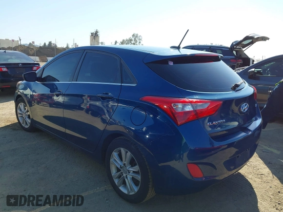 2014 Hyundai Elantra GT with VIN KMHD35LHXEU230812, listed as a IAAI auction lot 41855509 with 122,729 mi miles. Bid and sale history available at carsss.com. Image 3.