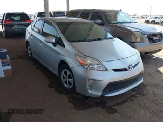 2013 Toyota Prius One with VIN JTDKN3DU9D5575859, listed as a IAAI auction lot 42479524 with 282,705 mi miles and . Bid and sale history available at DreamBid. Image 1.
