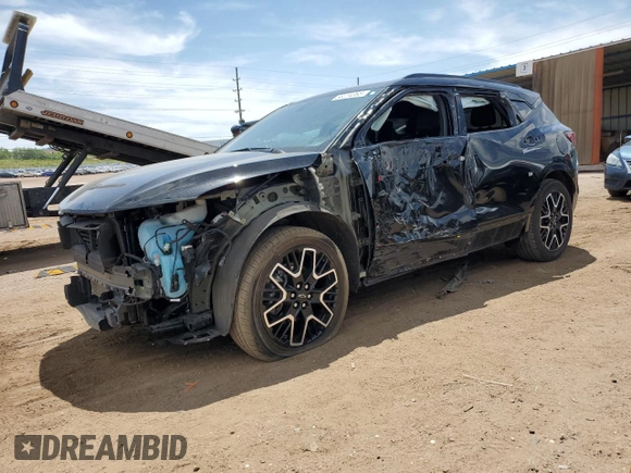2024 Chevrolet Blazer RS with VIN 3GNKBKRS8RS174995, listed as a Copart auction lot 58234365 with 23,286 mi miles and Salvage title. Bid and sale history available at DreamBid. Image 1.