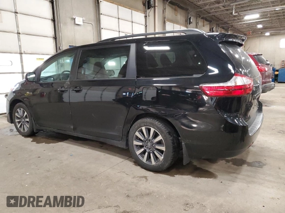 2018 Toyota Sienna LE with VIN 5TDJZ3DC7JS205622, listed as a Copart auction lot 37361044 with 50,162 mi miles and Salvage title. Bid and sale history available at DreamBid. Image 2.