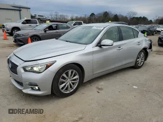 2014 Infiniti Q50 with VIN JN1BV7AP5EM678499, listed as a Copart auction lot 47460365 with 84,286 mi miles and Salvage Title. Bid and sale history available at carsss.com. Image 1.