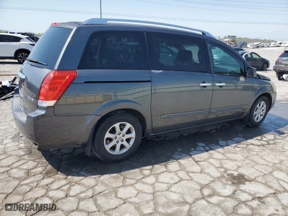 2009 Nissan Quest SL with VIN 5N1BV28U49N103415, listed as a Copart auction lot 52904815 with 180,672 mi miles and Salvage Title. Bid and sale history available at carsss.com. Image 3.
