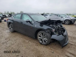 2021 Lexus ES 350 F Sport with VIN 58AGZ1B15MU109993, listed as a Copart auction lot 57430605 with Not provided miles and Salvage title. Bid and sale history available at DreamBid. Image 4.