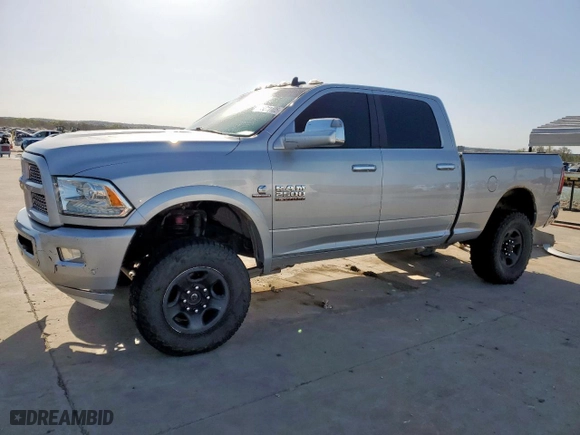 2018 Ram 2500 Laramie with VIN 3C6UR5FL1JG241897, listed as a Copart auction lot 48211105 with 215,750 mi miles and Salvage Title. Bid and sale history available at carsss.com. Image 1.