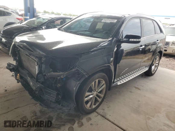 2014 Kia Sorento SX Limited with VIN 5XYKW4A75EG455700, listed as a Copart auction lot 64224484 with 66,328 mi miles and Salvage Title. Bid and sale history available at carsss.com. Image 1.