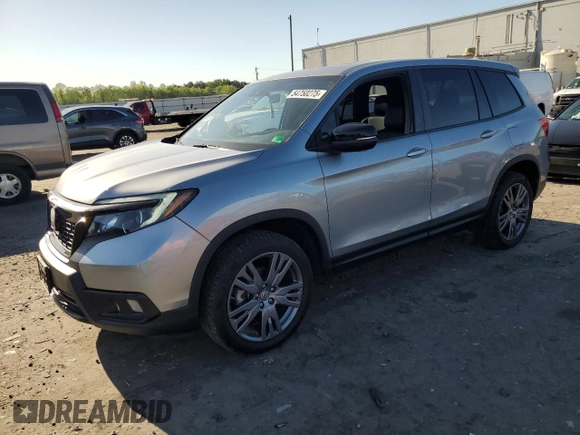 2019 Honda Passport EX-L z VIN 5FNYF8H50KB020351, wystawiony jako Copart lot #54750275 z przebiegiem 41 198 mil mil oraz Szkoda całkowita • Salvage title. Historia ofert i sprzedaży dostępna na DreamBid. Obrazek 1.