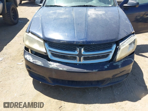 2014 Dodge Avenger SE with VIN 1C3CDZAB2EN129927, listed as a IAAI auction lot 42087663 with 197,339 mi miles. Bid and sale history available at carsss.com. Image 6.