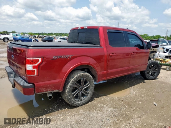 2019 Ford F-150 XL with VIN 1FTEW1EPXKFB27337, listed as a Copart auction lot 57979195 with 103,435 mi miles and Salvage title. Bid and sale history available at DreamBid. Image 3.