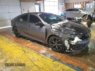 2020 Honda Civic Sedan Sport with VIN 19XFC2F88LE026335, listed as a Copart auction lot 87795115 with 109,122 mi miles and Salvage Title. Bid and sale history available at carsss.com. Image 4.