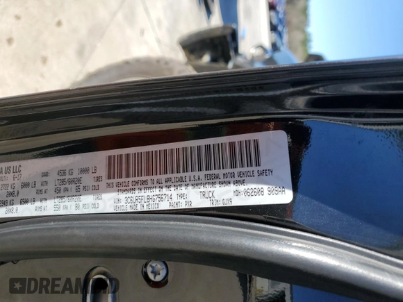 2017 Ram 2500 Laramie with VIN 3C6UR5FL8HG756714, listed as a Copart auction lot 46396825 with 127,096 mi miles and Salvage Title. Bid and sale history available at carsss.com. Image 14.