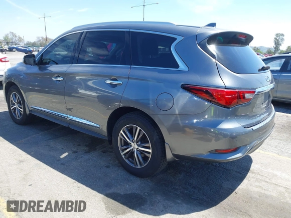 2018 Infiniti QX60 with VIN 5N1DL0MN8JC517525, listed as a IAAI auction lot 41993307 with 38,130 mi miles and . Bid and sale history available at DreamBid. Image 3.