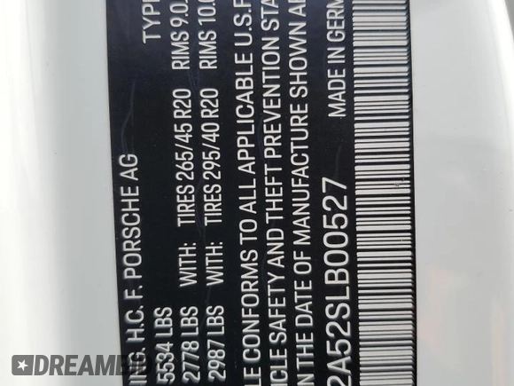 2025 Porsche Macan z VIN WP1AA2A52SLB00527, wystawiony jako Copart lot #47175915 z przebiegiem Nie podano mil oraz Nie do naprawy • Non repairable. Historia ofert i sprzedaży dostępna na DreamBid. Obrazek 13.