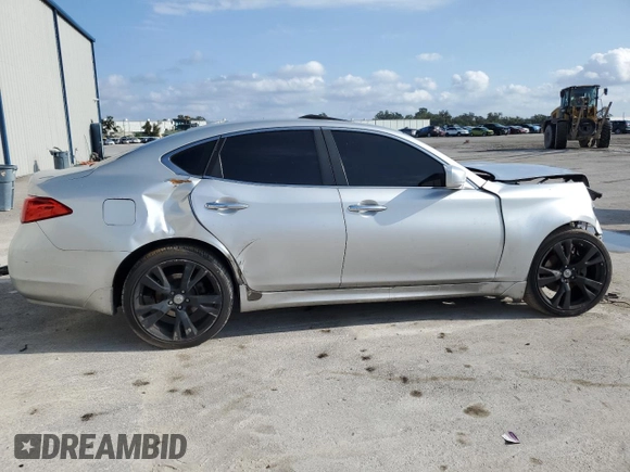 2011 Infiniti M37 with VIN JN1BY1AR9BM370740, listed as a Copart auction lot 85328044 with Not Provided miles and Salvage Title. Bid and sale history available at carsss.com. Image 3.