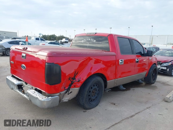 2005 Ford F-150 XLT with VIN 1FTRW12W35KE95996, listed as a IAAI auction lot 41576391 with 279,994 mi miles. Bid and sale history available at carsss.com. Image 4.