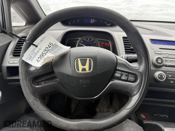 2008 Honda Civic LX with VIN 2HGFA165X8H105170, listed as a Copart auction lot 43953245 with 332,184 mi miles and Salvage Title. Bid and sale history available at DreamBid. Image 8.