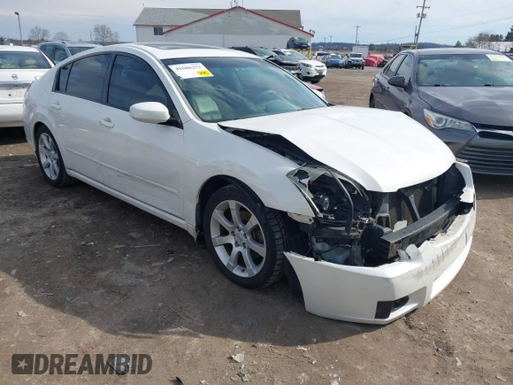 2007 Nissan Maxima SL with VIN 1N4BA41E27C855949, listed as a IAAI auction lot 41686253 with 145,698 mi miles and . Bid and sale history available at DreamBid. Image 1.