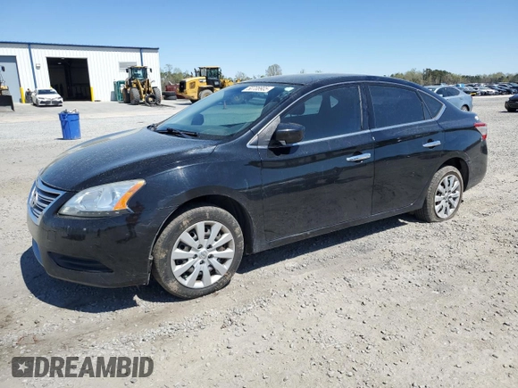 2015 Nissan Sentra SV with VIN 3N1AB7AP8FY225769, listed as a Copart auction lot 50708905 with 163,815 mi miles and Salvage Title. Bid and sale history available at carsss.com. Image 1.