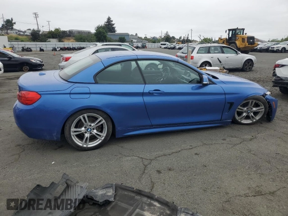2015 BMW 4 Series 428i with VIN WBA3V7C54FP771931, listed as a Copart auction lot 53778755 with 51,411 mi miles and Salvage Title. Bid and sale history available at carsss.com. Image 3.
