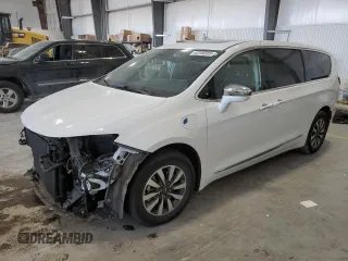 2022 Chrysler Pacifica Hybrid Limited z VIN 2C4RC1S76NR148164, wystawiony jako Copart lot #42346505 z przebiegiem Nie podano mil oraz Szkoda całkowita • Salvage title. Historia ofert i sprzedaży dostępna na DreamBid. Obrazek 1.