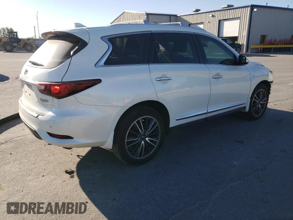 2020 Infiniti QX60 Signature Edition with VIN 5N1DL0MM9LC544470, listed as a Copart auction lot 52765325 with 52,222 mi miles and Salvage title. Bid and sale history available at DreamBid. Image 3.