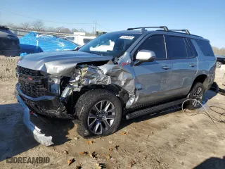 2023 Chevrolet Tahoe Z71 with VIN 1GNSKPKD6PR474169, listed as a Copart auction lot 45186835 with 58,611 mi miles and Salvage Title. Bid and sale history available at carsss.com. Image 1.