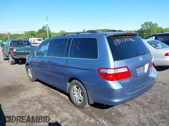 2007 Honda Odyssey EX-L with VIN 5FNRL38707B051950, listed as a IAAI auction lot 42175286 with 125,818 mi miles. Bid and sale history available at carsss.com. Image 3.