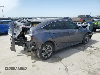 2018 Honda Civic Sedan LX with VIN 2HGFC2F57JH564095, listed as a Copart auction lot 48989425 with 167,925 mi miles and Salvage Title. Bid and sale history available at carsss.com. Image 3.