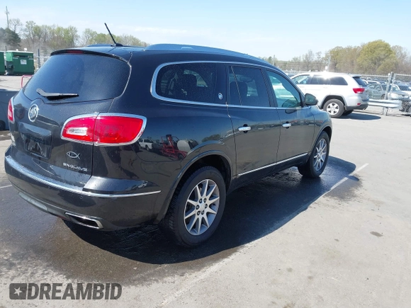 2015 Buick Enclave Leather with VIN 5GAKRBKD3FJ201891, listed as a IAAI auction lot 41860985 with 161,694 mi miles and . Bid and sale history available at carsss.com. Image 4.
