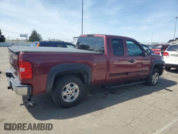 2008 Chevrolet Silverado 1500 1LT with VIN 2GCEC19J281246899, listed as a Copart auction lot 54156405 with 120,160 mi miles and Salvage Title. Bid and sale history available at DreamBid. Image 3.