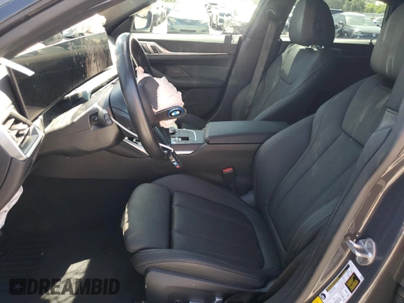 2023 BMW i4 eDrive40 with VIN WBY73AW0XPFR26365, listed as a Copart auction lot 56900944 with 15,017 mi miles and Salvage Title. Bid and sale history available at carsss.com. Image 7.