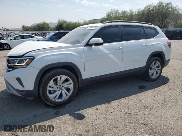 2021 Volkswagen Atlas SE with VIN 1V2JP2CA8MC597613, listed as a Copart auction lot 71051474 with 79,234 mi miles and Salvage title. Bid and sale history available at DreamBid. Image 1.