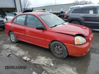 2004 Kia Rio with VIN KNADC125246337762, listed as a Copart auction lot 81980194 with 81,389 mi miles and Salvage Title. Bid and sale history available at carsss.com. Image 4.