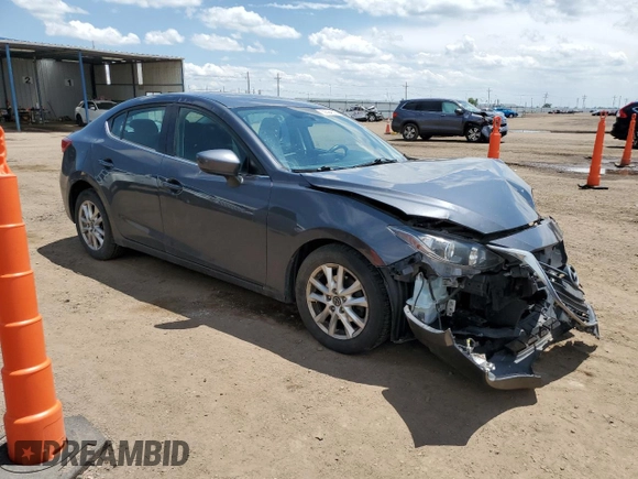 2015 Mazda 3 i Touring with VIN 3MZBM1V77FM176295, listed as a Copart auction lot 59394625 with 179,804 mi miles and Salvage title. Bid and sale history available at DreamBid. Image 4.