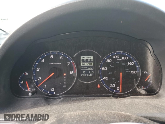 2006 Acura TSX with VIN JH4CL96826C036817, listed as a Copart auction lot 57084175 with 80,646 mi miles and Salvage title. Bid and sale history available at DreamBid. Image 9.