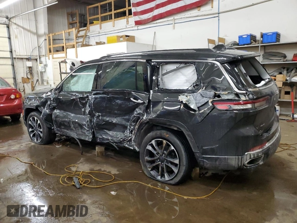 2022 Jeep Grand Cherokee Overland with VIN 1C4RJKDG8N8580372, listed as a Copart auction lot 85468024 with Not provided miles and Salvage title. Bid and sale history available at DreamBid. Image 2.