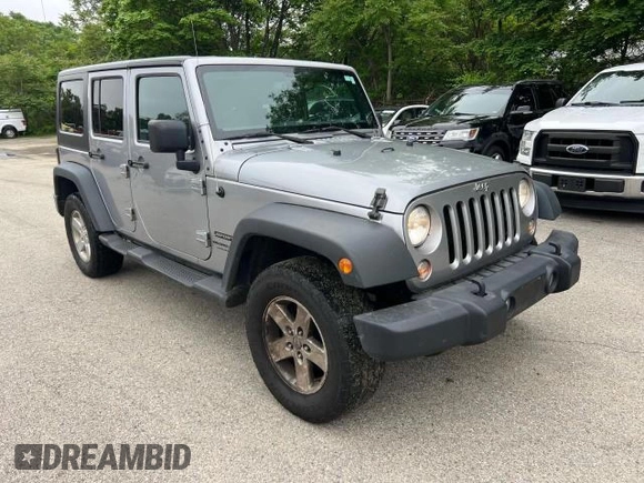 2018 Jeep Wrangler Unlimited Sport S with VIN 1C4HJWDG6JL927319, listed as a Copart auction lot 60488085 with 185,000 mi miles and Clean title. Bid and sale history available at DreamBid. Image 1.