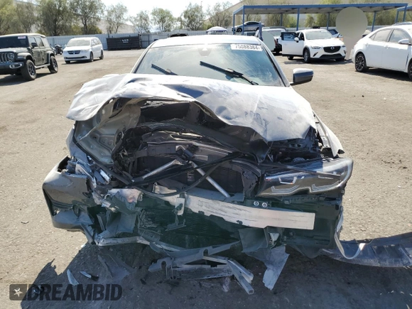 2021 BMW 3 Series 330i with VIN 3MW5R1J02M8B49793, listed as a Copart auction lot 75088384 with 42,281 mi miles and Salvage Title. Bid and sale history available at carsss.com. Image 5.