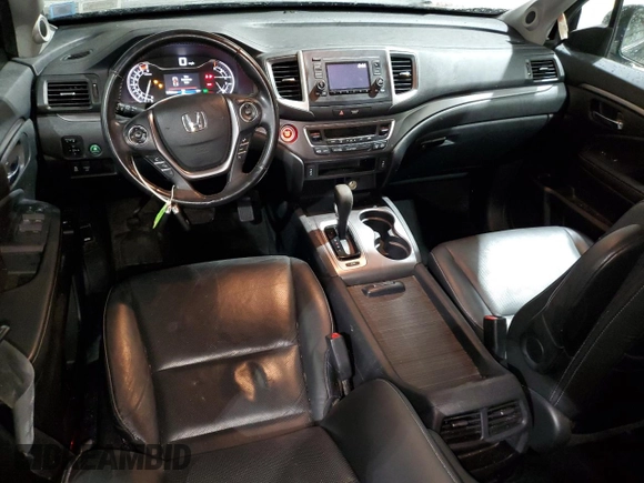 2018 Honda Ridgeline RTL with VIN 5FPYK3F59JB009923, listed as a Copart auction lot 45035285 with 107,539 mi miles and Salvage title. Bid and sale history available at DreamBid. Image 8.