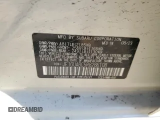 2024 Subaru Impreza with VIN JF1GUABC5R8286108, listed as a Copart auction lot 49062575 with 20,346 mi miles and Salvage Title. Bid and sale history available at DreamBid. Image 14.