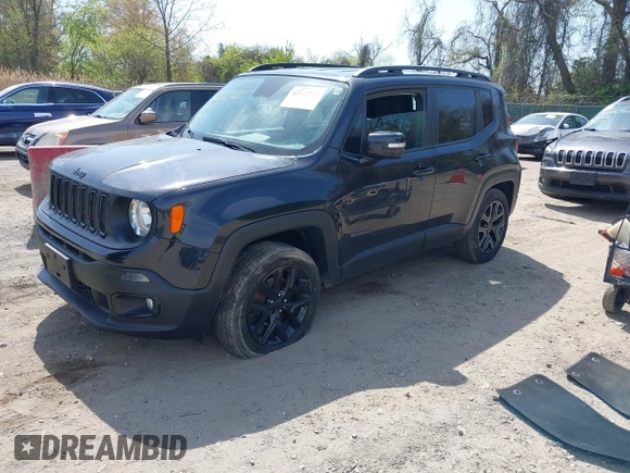 2016 Jeep Renegade Latitude with VIN ZACCJBBT0GPD04026, listed as a IAAI auction lot 42012920 with 182,076 mi miles. Bid and sale history available at carsss.com. Image 17.