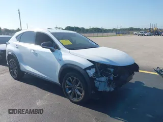 2021 Lexus NX 300 F Sport z VIN JTJSARBZ2M2203405, wystawiony jako IAAI lot #42324697 z przebiegiem 33 214 mil mil oraz . Historia ofert i sprzedaży dostępna na DreamBid. Obrazek 1.