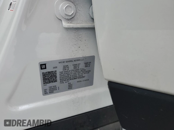 2021 Cadillac XT4 FWD Premium Luxury with VIN 1GYFZCR43MF032297, listed as a Copart auction lot 47379085 with 36,065 mi miles and Salvage Title. Bid and sale history available at DreamBid. Image 13.