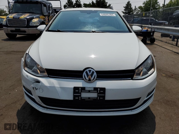 2017 Volkswagen Golf SportWagen S with VIN 3VWC17AU9HM503584, listed as a Copart auction lot 64695784 with 77,132 mi miles and Salvage Title. Bid and sale history available at carsss.com. Image 5.