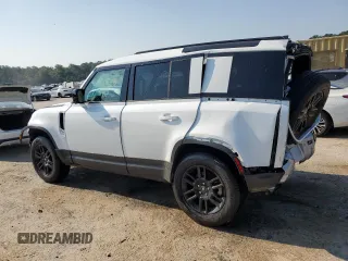 2025 Land Rover Defender S with VIN SALEJ7EX8S2383610, listed as a Copart auction lot 61796155 with 12,666 mi miles and Salvage title. Bid and sale history available at DreamBid. Image 2.