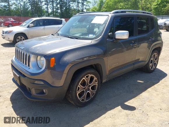 2016 Jeep Renegade Limited with VIN ZACCJADT0GPC91124, listed as a IAAI auction lot 42019518 with 131,471 mi miles and . Bid and sale history available at DreamBid. Image 2.