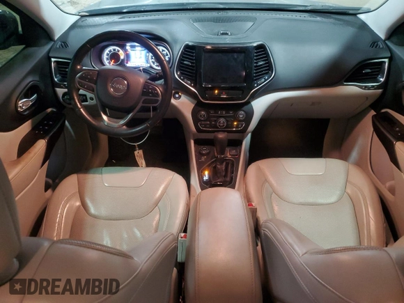2020 Jeep Cherokee Limited with VIN 1C4PJMDX2LD627953, listed as a Copart auction lot 55845735 with 55,660 mi miles and Salvage title. Bid and sale history available at DreamBid. Image 8.