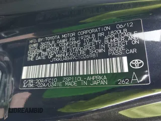 2012 Scion xD with VIN JTKKU4B49C1026981, listed as a IAAI auction lot 41656151 with 162,133 mi miles and . Bid and sale history available at DreamBid. Image 9.