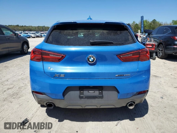 2018 BMW X2 xDrive28i with VIN WBXYJ5C38JEF78411, listed as a Copart auction lot 50469495 with 75,534 mi miles and Salvage Title. Bid and sale history available at carsss.com. Image 6.