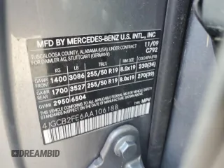 2010 Mercedes-Benz R 350 with VIN 4JGCB2FE6AA106188, listed as a Copart auction lot 74024274 with Not Provided miles and Salvage Title. Bid and sale history available at carsss.com. Image 14.